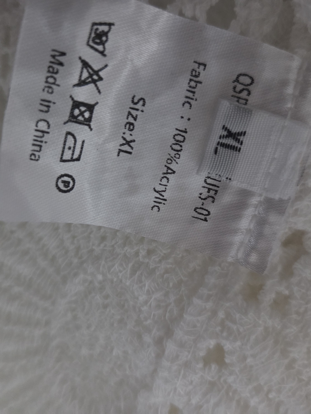 Source Unknown White Crochet Button-Up Cardigan - Picture 3 of 3